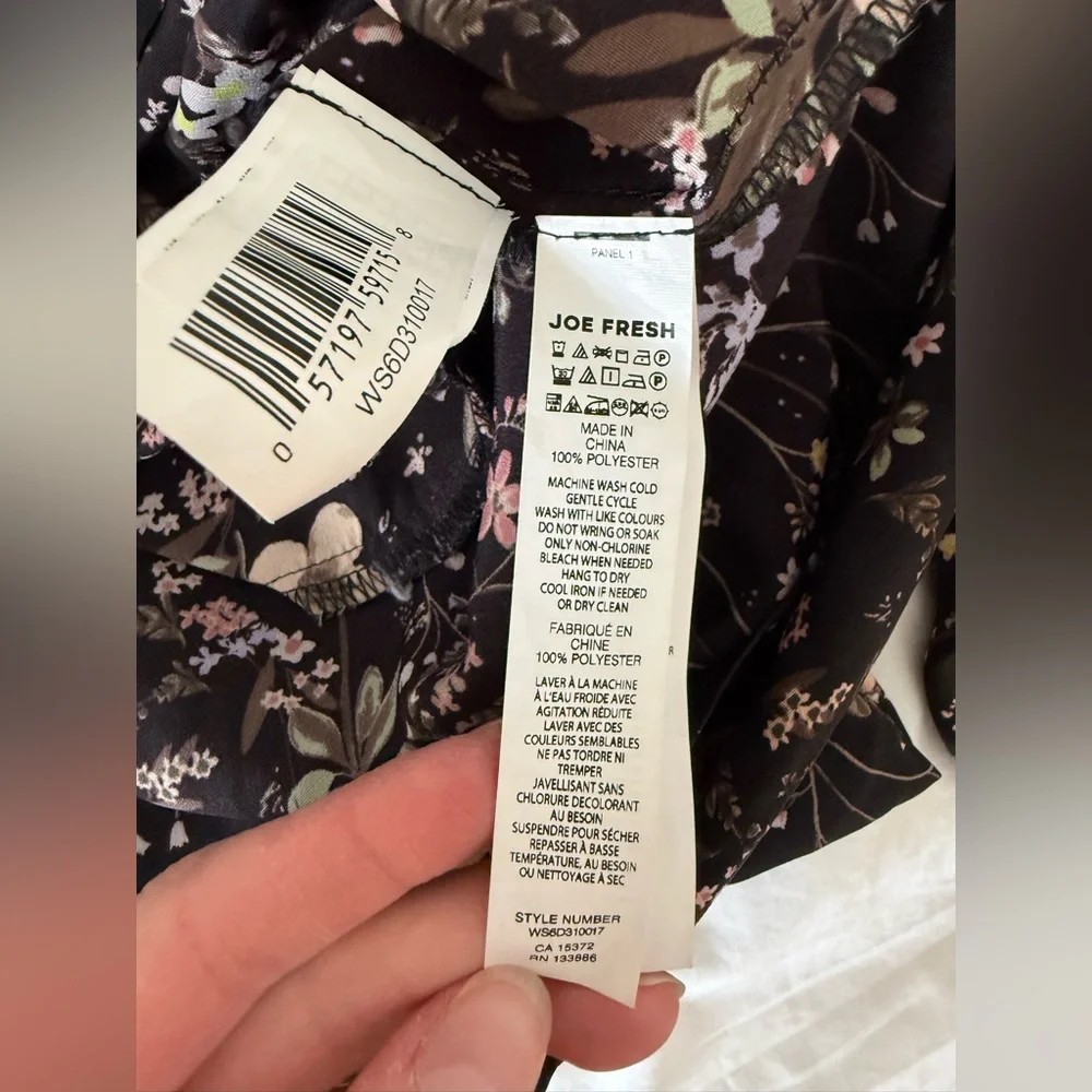 Joe fresh Floral Black Dress - Picture 5 of 12
